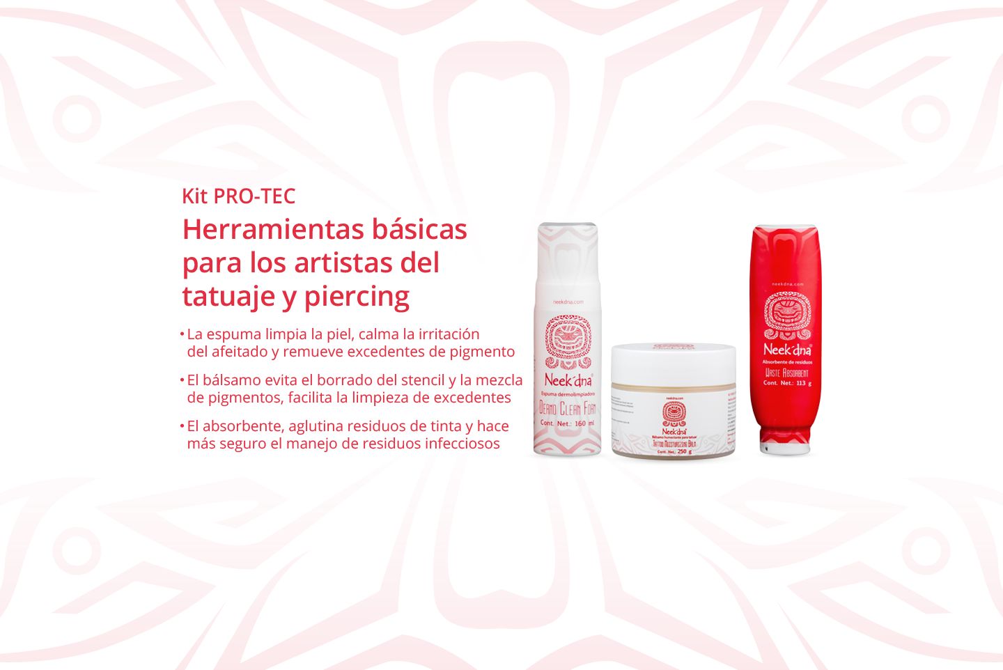 Kit PRO-TEC Herramientas básicas para los artistas del tatuaje y piercing